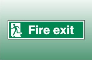 Final Exit - left - Fire Safety Signs
